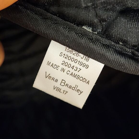 VERA BRADLEY Large Floral Quilted Light-weight Travel Overnighter Travel Duffle - Picture 10 of 11